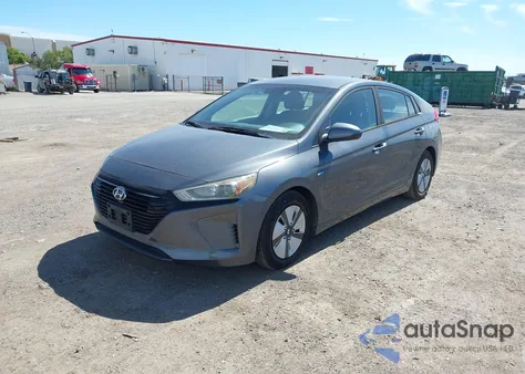 2018 Hyundai Ioniq Hybrid Blue z USA, uszkodzony, nr VIN KMHC65LC5JU100258